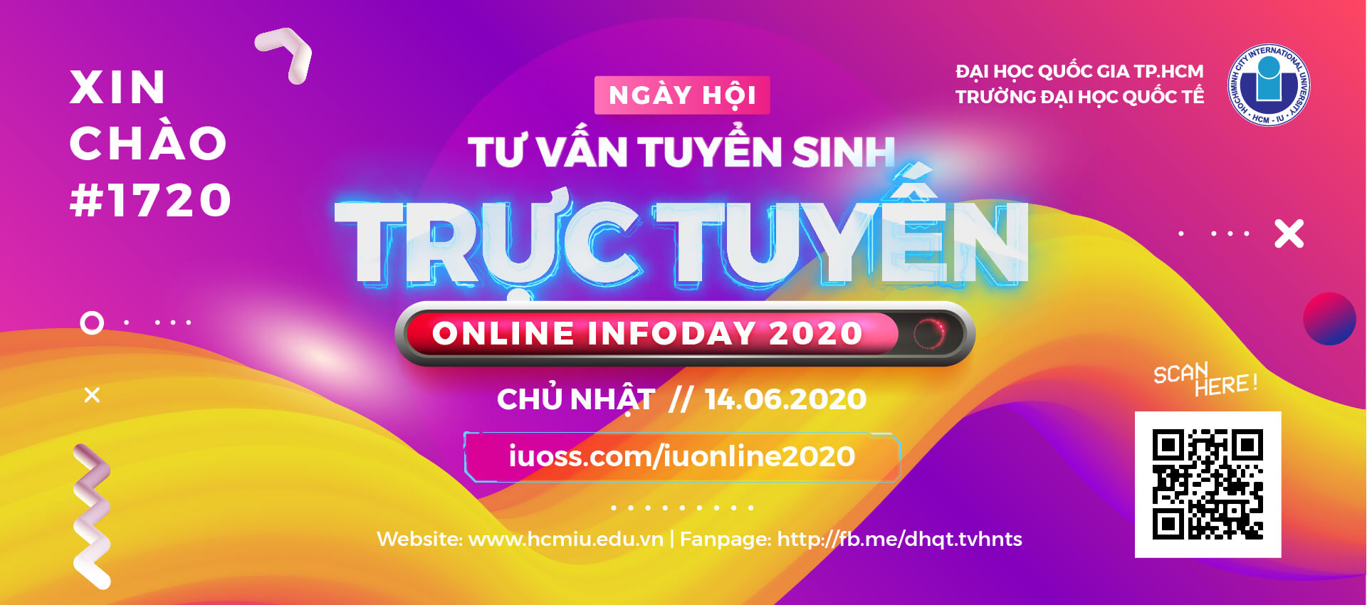 THƯ MỜI THAM GIA NGÀY HỘI THÔNG TIN Đăng Ký, Đăng Nhập Link HM88.COM Chính Thức TRỰC TUYẾN NĂM 2020 – IU ONLINE INFODAY📣📣📣