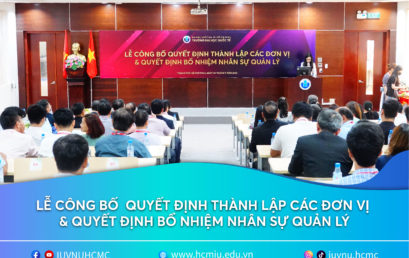 ACADEMIC YEAR 2022-2023:  INTERNATIONAL UNIVERSITY – VNU HCM HAS 10 SCHOOLS AND 02 DEPARTMENTS