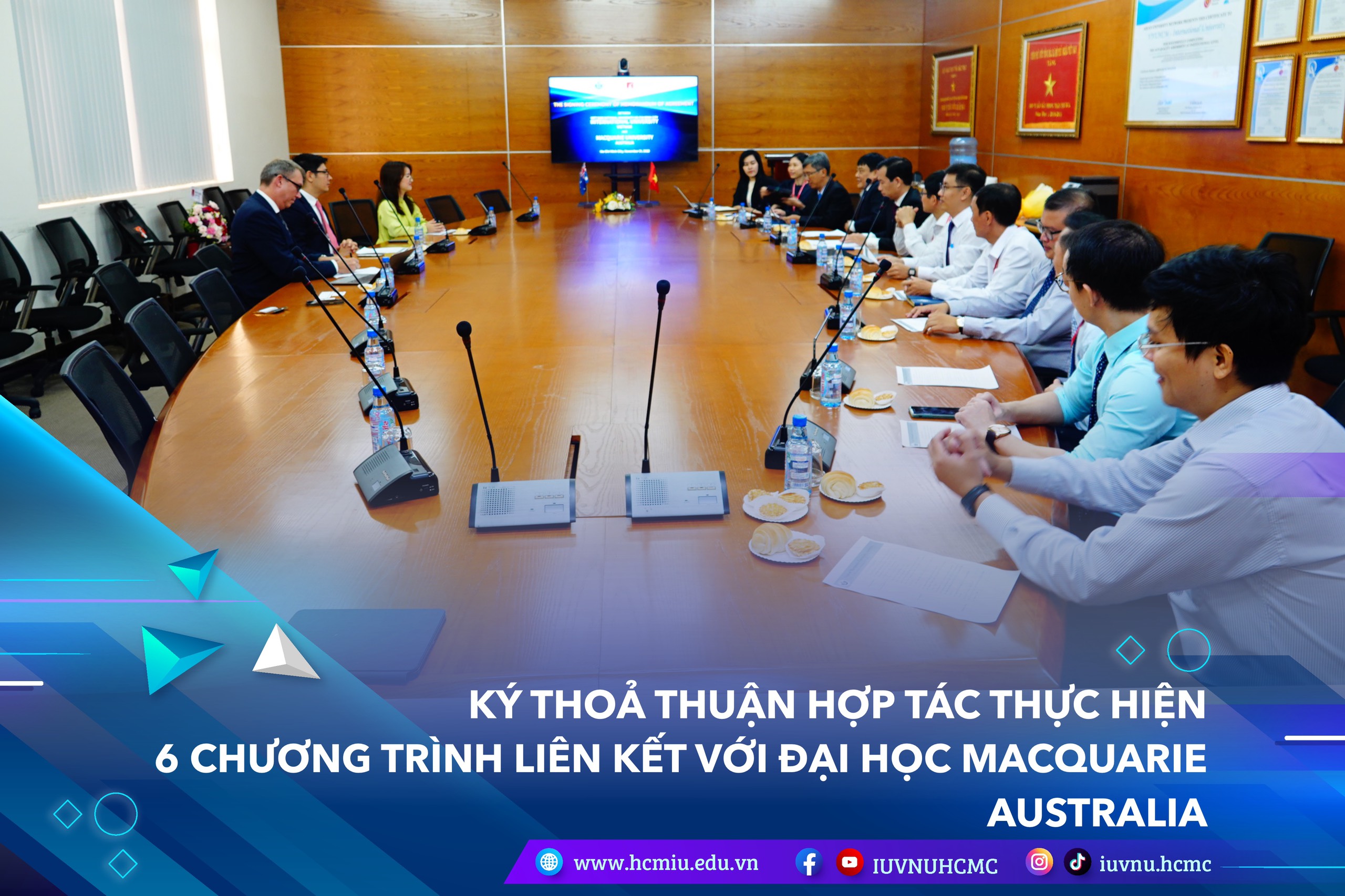 INTERNATIONAL UNIVERSITY SIGNS MOA WITH MACQUARIE UNIVERSITY (AUSTRALIA)