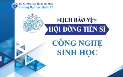 THÔNG BÁO LỊCH BẢO VỆ LUẬN ÁN TIẾN SĨ CẤP CƠ SỞ ĐÀO TẠO – NCS. LƯU HUỲNH NGỌC DŨNG