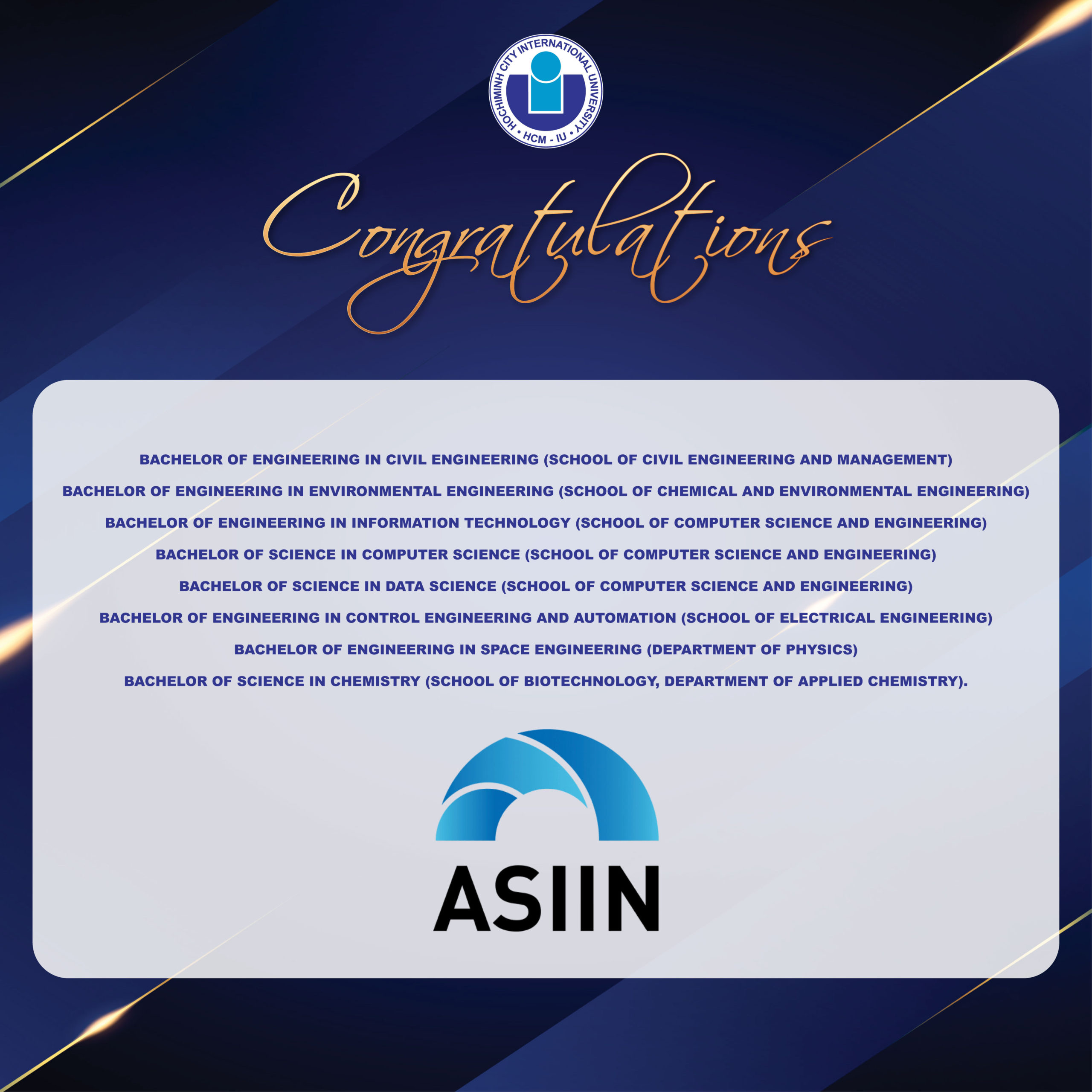 08 CHƯƠNG TRÌNH BẬC KỸ SƯ/CỬ NHÂN CỦA TRƯỜNG Trang Chủ HM88 Hanoi QUỐC TẾ – ĐHQG-HCM ĐẠT KIỂM ĐỊNH ASIIN VỚI THỜI HẠN TỐI ĐA