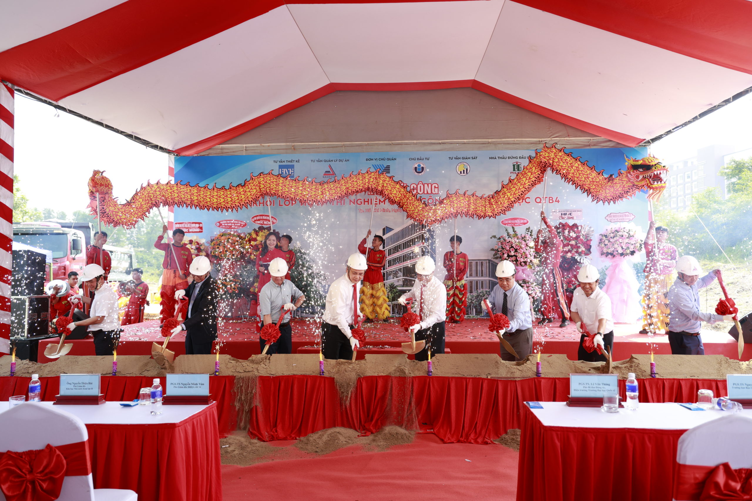 INTERNATIONAL UNIVERSITY BREAKS GROUND ON  QT.B4 CLASSROOM–LABORATORY BUILDING