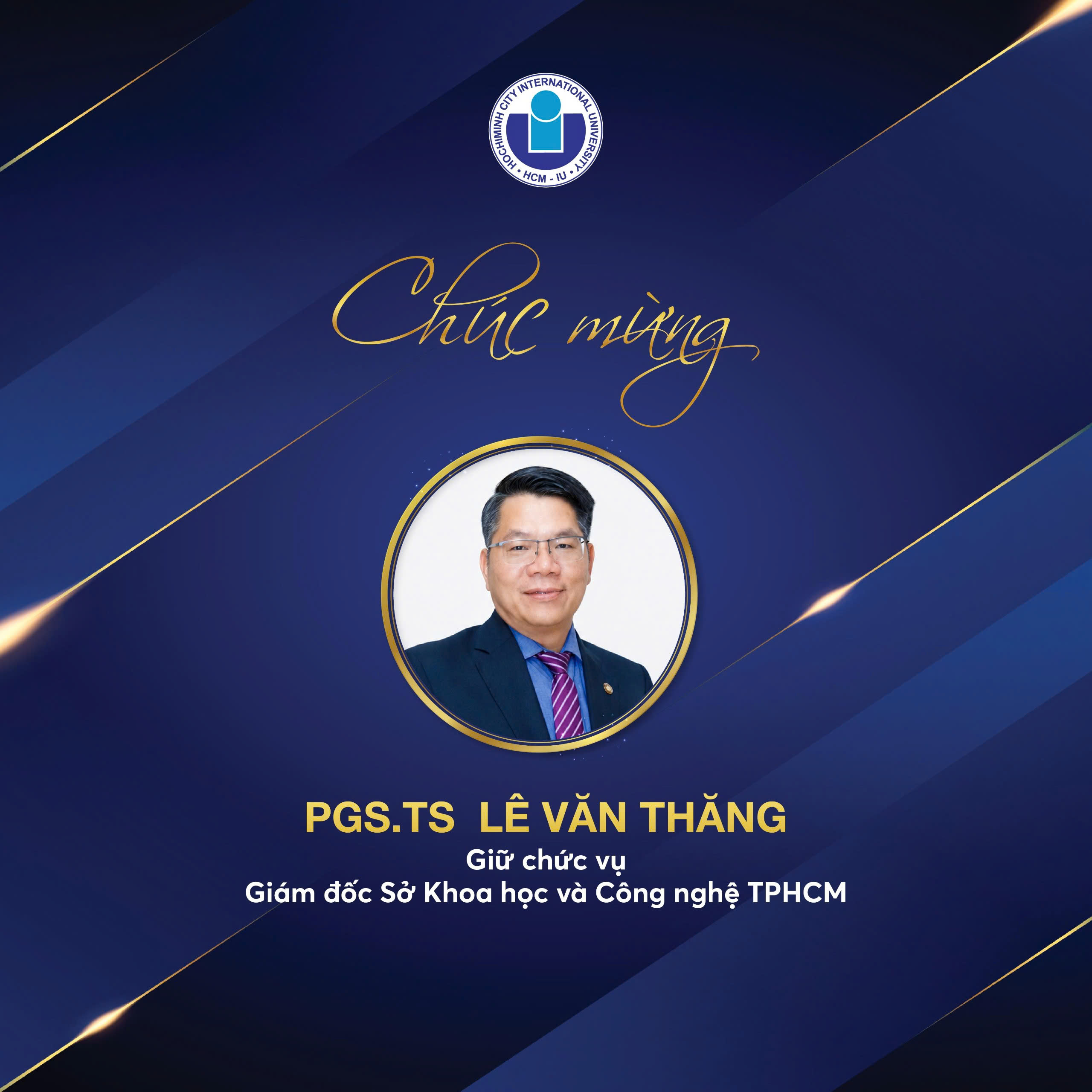 PGS.TS. LÊ VĂN THĂNG NHẬN QUYẾT ĐỊNH GIỮ CHỨC VỤ GIÁM ĐỐC SỞ KHOA HỌC VÀ CÔNG NGHỆ